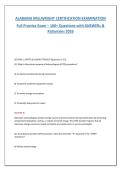 Alabama Millwright Certification Exam 2026 &vert; 100&plus; Practice Questions with Answers & Detailed Rationales