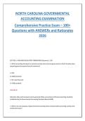 North Carolina Governmental Accounting Exam 2026 &vert; 100&plus; Practice Questions with Answers & Detailed Rationales