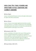 WGU C963 TFN 1 TASK 2 POWERS AND&NewLine;STRUCTURES ACTUAL QUESTIONS AND&NewLine;CORRECT ANSWERS