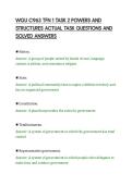 WGU C963 TFN 1 TASK 2 POWERS AND&NewLine;STRUCTURES ACTUAL TASK QUESTIONS AND&NewLine;SOLVED ANSWERS