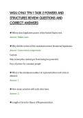 WGU C963 TFN 1 TASK 2 POWERS AND&NewLine;STRUCTURES REVIEW QUESTIONS AND&NewLine;CORRECT ANSWERS