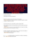 BASIC INCIDENT COMMAND SYSTEM&NewLine;FOR INITIAL RESPONSE FEMA 100- 700&NewLine;GRADE A&plus; COMPLETE EXAM&NewLine;QUESTIONS AND 100&percnt; VERIFIED&NewLine;ANSWERS &lpar;2026&sol;2027&rpar; PASS&NewLine;GUARANTEE