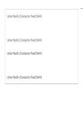 Union Pacific &lpar;Conductor Final EXAM&rpar; ACTUAL QUESTIONS AND DETAILED SOLUTIONS JUST RELEASED&period;p