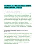 WGU D001 EXAM SCRIPT WITH VERIFIED&NewLine;QUESTIONS AND ANSWERS