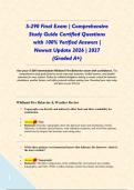 S-290 Final Exam &vert; Comprehensive Study Guide Certified Questions with 100&percnt; Verified Answers &vert; Newest Update 2026 &vert; 2027 &lpar;Graded A&plus;&rpar;&NewLine;