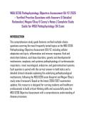 WGU D236 Pathophysiology Objective Assessment OA V2 2026 &ndash; Verified Practice Questions with Answers & Detailed Rationales &vert; Megan&sol;Shay & Casey's Notes &vert; Complete Study Guide for WGU Pathophysiology OA Exam