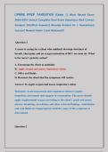 CPNRE PREP YARDSTICK Exam &vert;&vert; Most Recent Exam &NewLine;2026&vert;2027 Actual Complete Real Exam Questions And Correct &NewLine;Answers &lpar;Verified Answers&rpar; Already Graded A&plus; &vert; Guaranteed &NewLine;Success&excl; Newest Exam &vert; Just Released&excl;&excl;