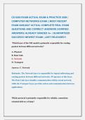 CS 6250 EXAM ACTUAL EXAM & PRACTICE 2026 &vert; &NewLine;COMPUTER NETWORKS EXAM &vert;&vert; MOST RECENT            &NewLine;EXAM 2026&vert;2027 ACTUAL COMPLETE REAL EXAM &NewLine;QUESTIONS AND CORRECT ANSWERS &lpar;VERIFIED &NewLine;ANSWERS&rpar; ALREADY GRADED A&plus; &vert; GUARANTEED &NewLine;SUCCESS&excl;&excl; NEWEST EXAM &vert; JUST REL