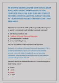 CT BOATING COURSE LICENSE EXAM ACTUAL EXAM &NewLine;2026 &vert;&vert; MOST RECENT EXAM 2026&vert;2027 ACTUAL &NewLine;COMPLETE REAL EXAM QUESTIONS AND CORRECT &NewLine;ANSWERS &lpar;VERIFIED ANSWERS&rpar; ALREADY GRADED &NewLine;A&plus; &vert; GUARANTEED SUCCESS&excl;&excl; NEWEST EXAM &vert; JUST &NewLine;RELEASED&excl;&excl;