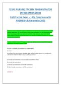 Texas Nursing Facility Administrator NFA Exam 2026 &vert; 100&plus; Practice Questions with Answers & Detailed Rationales