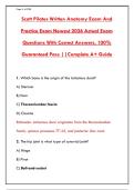 Scott Pilates Written Anatomy Exam & Practice Exam 2026 &ndash; Practice Questions with Correct Answers &vert; Complete A&plus; Study Guide