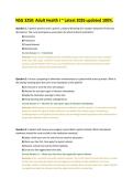 Exam 2 &lpar;V2&rpar; NSG 3250 &lpar;NSG3250&rpar; Adult Health I&lowbar; Complete Questions & Answers&comma; Latest 100&percnt; updated 2026-27&period;