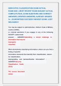 DERIVATIVE CLASSIFICATION EXAMS &vert;&vert; MOST RECENT EXAMS 2026&vert;2027 