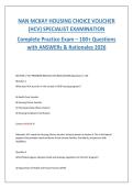 Nan McKay HCV Specialist Exam 2026 &vert; Housing Choice Voucher 100&plus; Practice Questions with Answers & Rationales