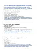 ILETSB CERTIFICATION EXAM FINAL EXAM QUESTIONS &NewLine;AND ANSWERS &lpar;VERIFIED ANSWERS&rpar; STUDY GUIDE &NewLine;&lpar;LATEST VERSION VERIFIED FOR ACCURACY&rpar; &vert; LATEST&excl;&excl; 