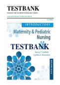 Test Bank for Introductory Maternity & Pediatric Nursing 5th Edition by Nancy Hatfield & Cynthia Kincheloe &vert; ISBN 9781975163785
