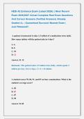 HESI A2 Entrance Exam &lpar;Latest 2026&rpar; &vert;&vert; Most Recent &NewLine;Exam 2026&vert;2027 Actual Complete Real Exam Questions &NewLine;And Correct Answers &lpar;Verified Answers&rpar; Already &NewLine;Graded A&plus; &vert; Guaranteed Success&excl; Newest Exam &vert;            &NewLine;Just Released&excl;&excl;