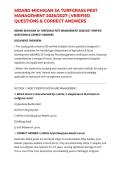 MDARD MICHIGAN 3A TURFGRASS PEST MANAGEMENT 2026&sol;2027 &vert; VERIFIED QUESTIONS & CORRECT ANSWERS