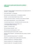 AMRT STUDY GUIDE QUESTIONS WITH CORRECT ANSWERS