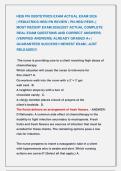 HESI PN OBSTETRICS EXAM ACTUAL EXAM 2026                   &NewLine;&vert; PEDIATRICS HESI PN REVIEW &vert; PN HESI PEDS &vert;&vert; &NewLine;MOST RECENT EXAM 2026&vert;2027 ACTUAL COMPLETE &NewLine;REAL EXAM QUESTIONS AND CORRECT ANSWERS &NewLine;&lpar;VERIFIED ANSWERS&rpar; ALREADY GRADED A&plus; &vert; &NewLine;GUARANTEED SUCCESS