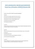 South Carolina Septic Tank Installer Exam 2026 &vert; 100&plus; Practice Questions with Answers & Detailed Rationales