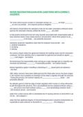 WATER RESTORATION EXAM IICRC QUESTIONS WITH CORRECT ANSWERS