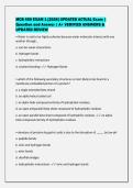 MCB 450 EXAM 1 &lbrack;2026&rsqb; UPDATED ACTUAL Exam &vert;&NewLine;Question and Answer &vert; A&plus; VERIFIED ANSWERS &&NewLine;UPDATED REVIEW