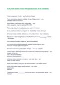 IICRC FSRT EXAM STUDY GUIDE QUESTIONS WITH ANSWERS