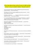 PTA Jurisprudence Exam with all Correct & 100&percnt; Verified Answers &vert;Actual Complete Update &vert;Already Graded A&plus;