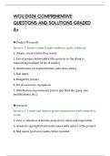 WGU D024 COMPREHENSIVE&NewLine;QUESTIONS AND SOLUTIONS GRADED&NewLine;A&plus;
