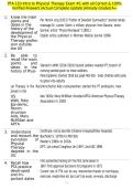 PTA 110 Intro to Physical Therapy Exam &num;1 with all Correct & 100&percnt; Verified Answers &vert;Actual Complete Update &vert;Already Graded A&plus;