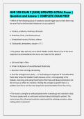 NUR 325 EXAM 2 &lbrack;2026&rsqb; UPDATED ACTUAL Exam &vert;&NewLine;Question and Answer &vert; COMPLETE EXAM PREP