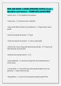 NUR 325 EXAM 1 &lbrack;2026&rsqb; UPDATED ACTUAL Exam &vert;&NewLine;Question and Answer &vert; COMPLETE EXAM PREP&NewLine;