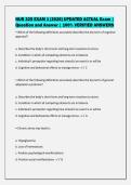 NUR 325 EXAM 1 &lbrack;2026&rsqb; UPDATED ACTUAL Exam &vert;&NewLine;Question and Answer &vert; 100&percnt; VERIFIED ANSWERS