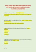 NUR 641 E FINAL EXAM LATEST 2026 UPDATED QUESTIONS &NewLine;AND VERIFIED 100&percnt; SOLUTIONS &lpar;2026&sol;2027&rpar; GRADE&colon; &NewLine;A&plus;&vert;STATUS&colon; GUARANTEED PASS