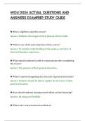WGU D024 REFLECTION PAPER AIM2 STUDY&NewLine;GUIDE WITH SOLVED QUESTIONS AND&NewLine;ANSWERS