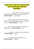 CARN Test Practice Questions &vert; Detailed Verified Answers&NewLine;