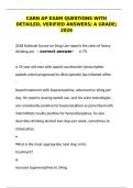 CARN AP Exam Questions &vert; Detailed Verified Answers &vert; A Grade &vert; 2026&NewLine;