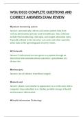 WGU D033 COMPLETE QUESTIONS AND&NewLine;CORRECT ANSWERS EXAM REVIEW