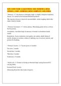 NUR 3490 EXAM 2 &vert; QUESTIONS AND ANSWERS &vert; 2026&NewLine;UPDATE &vert; 100&percnt; VERIFIED &vert; WITH COMPLETE SOLUTIONS