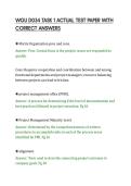 WGU D034 TASK 1 ACTUAL TEST PAPER WITH&NewLine;CORRECT ANSWERS