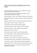WGU D027 ADVANCED PHARMACOLOGY STUDY GUIDE