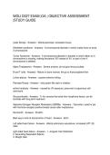 WGU D027 EXAM OA OBJECTIVE ASSESSMENT STUDY GUIDE