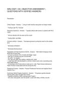 WGU D027 OA OBJECTIVE ASSESSMENT QUESTIONS WITH VERIFIED ANSWERS