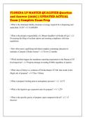FLORIDA LP MASTER QUALIFIER Question&NewLine;and Answer &lbrack;2026&rsqb; &vert; UPDATED ACTUAL&NewLine;Exam &vert; Complete Exam Prep