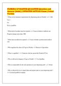 FLORIDA LP MASTER QUALIFIER Question and&NewLine;Answer &lbrack;2026&rsqb; &vert; UPDATED ACTUAL Exam &vert; Latest&NewLine;Version