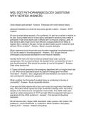 WGU D027 PATHOPHARMACOLOGY QUESTIONS WITH VERIFIED ANSWERS