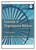 Essentials of Organizational Behavior 15th Edition &ndash; Robbins &ndash; Test Bank and Study Guide