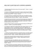 WGU D027 QUESTIONS WITH VERIFIED ANSWERS