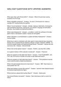 WGU D027 QUESTIONS WITH VERIFIED ANSWERS